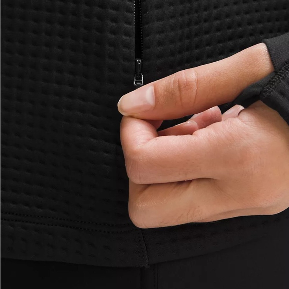 New with Tags- Lululemon Waffle-Knit Half-Zip Long-Sleeve Shirt - Picture 5 of 6